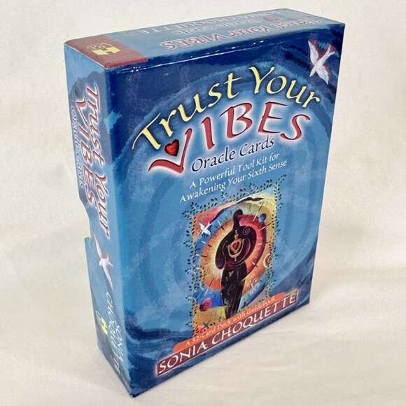 Trust Your Vibes Oracle Cards Set Sonia Choquette 52 Card w Guide Book Complete - Picture 1 of 9